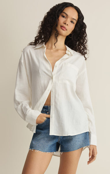 Z Supply White Button Down